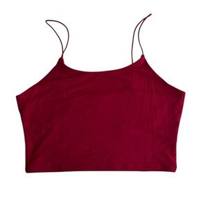 Fashion Nova Kiki Cropped Top - Small, Red